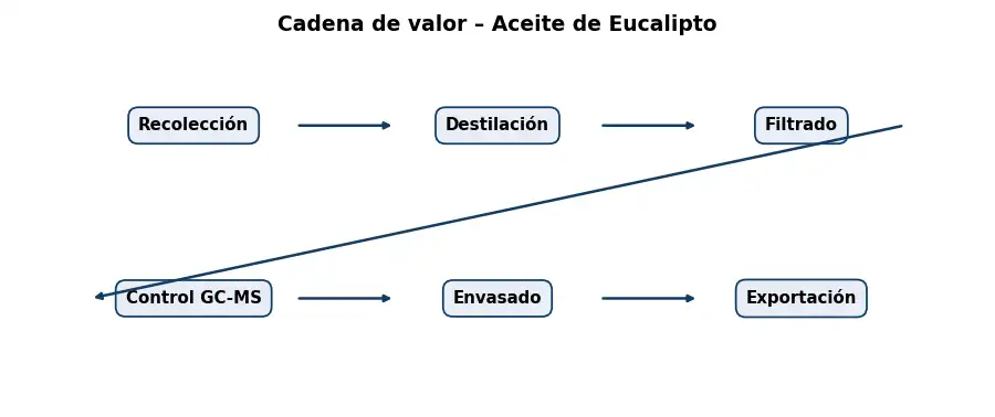 Esquema: cadena de valor en el sector Aceites