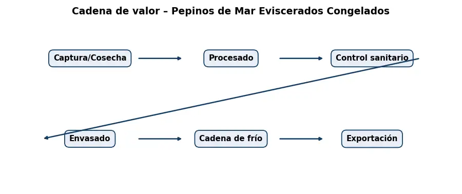 Esquema: cadena de valor en el sector Alimentacion