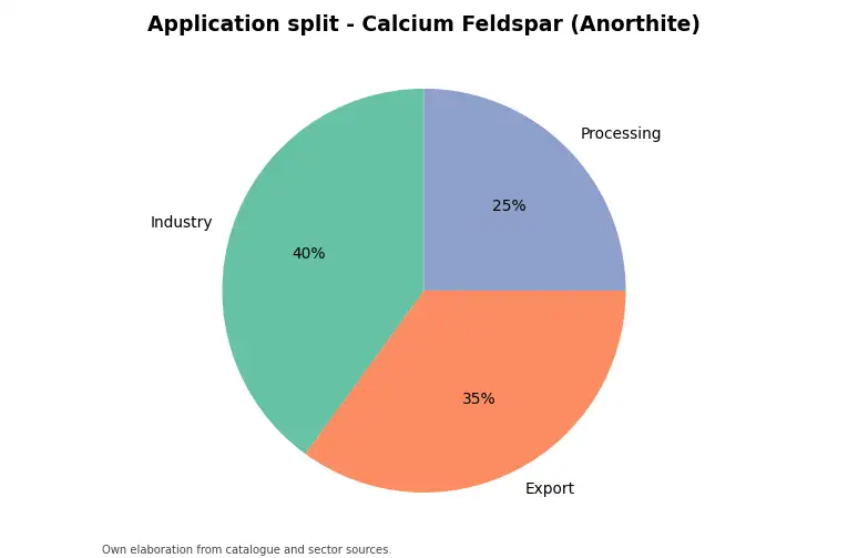 Chart: indicative application split