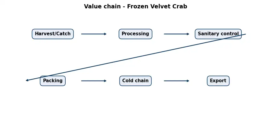 Diagram: value chain in the Food sector