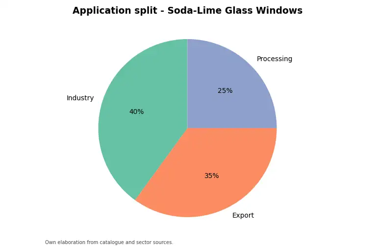Chart: indicative application split